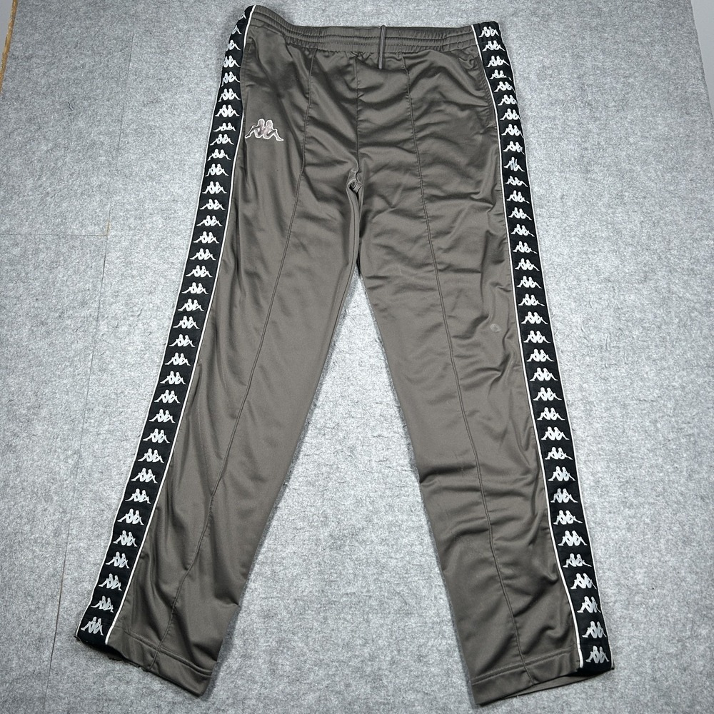 Vintage Kappa 222 Banda Sweatpants Mens Large(36x31) Olive Brown Y2K Track Pants